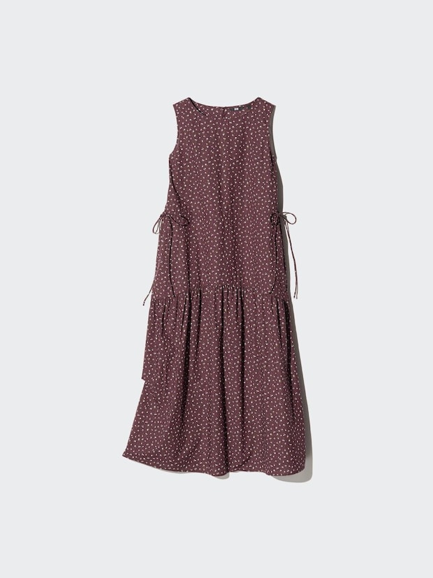 2026春ユニクロレディースウエストギャザーワンピース