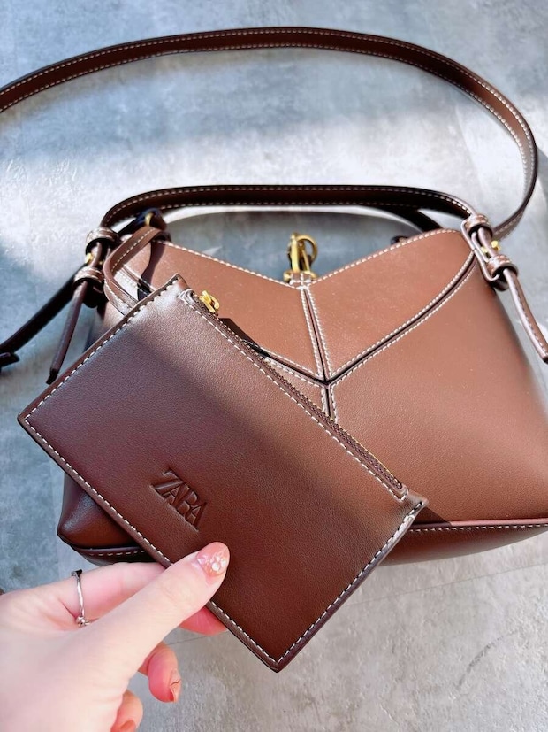 ZARA　MINI SACA PESPUNTES　ミニウォレット
