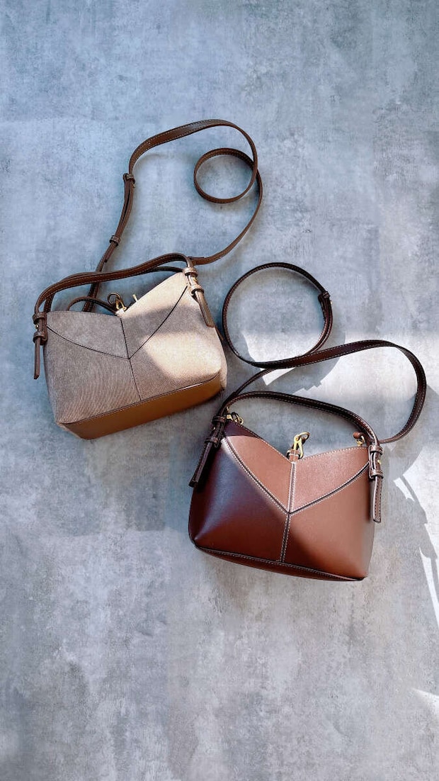 ZARA　MINI SACA PESPUNTES＆ステッチ入りミニショッパー