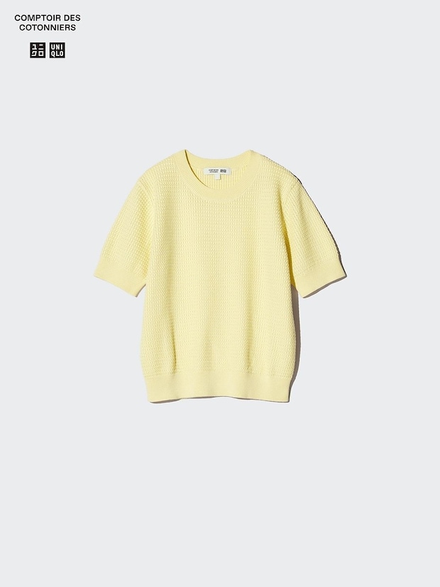 ユニクロのコットンクルーネックセーター