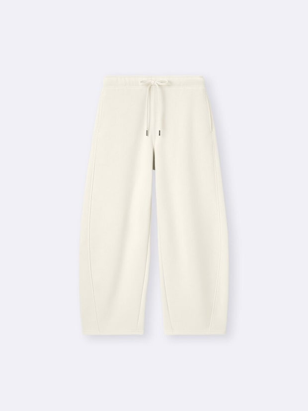 2026gu春値下げヘビーウェイトスウェットバレルレッグパンツ