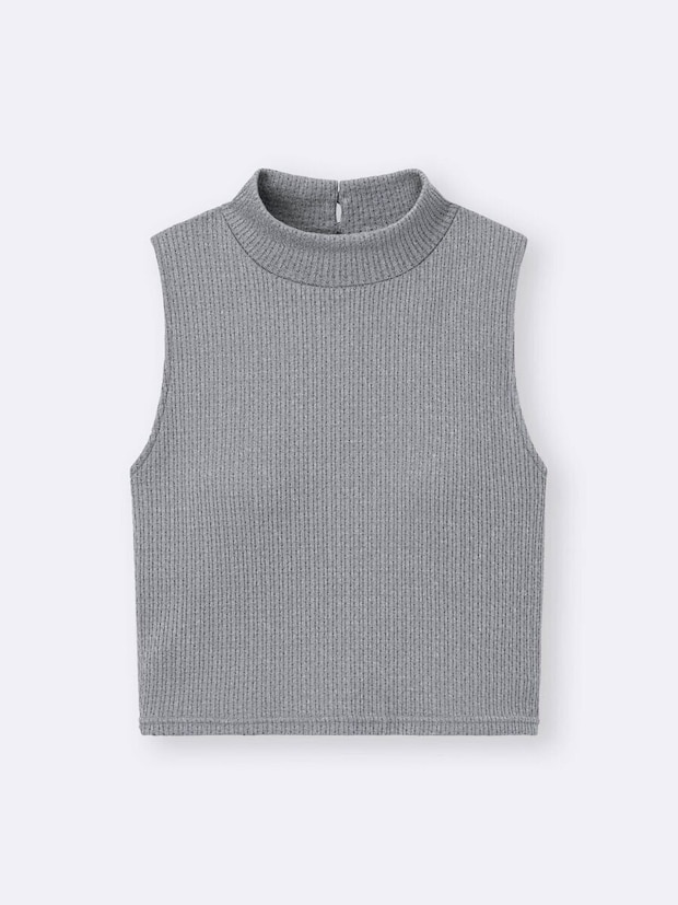 2026gu春値下げ大人女性おすすめブラフィールクロップドハイネックT