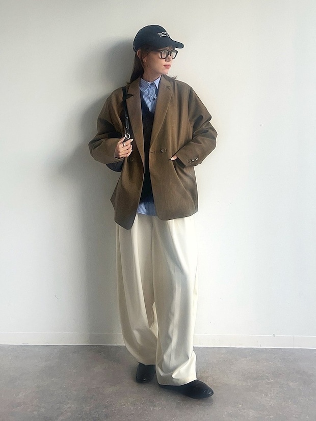 ストライプシャツコーデ3