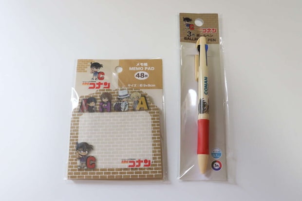 名探偵コナン　メモ帳　名探偵コナン　三色ボールペン　コナン　パッケージ