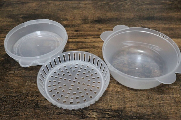 ダイソー　電子レンジでお手軽肉まん＆枝豆調理器　パーツ