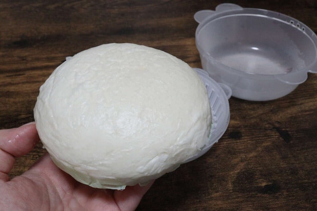 ダイソー　電子レンジでお手軽肉まん＆枝豆調理器　肉まん　仕上がり