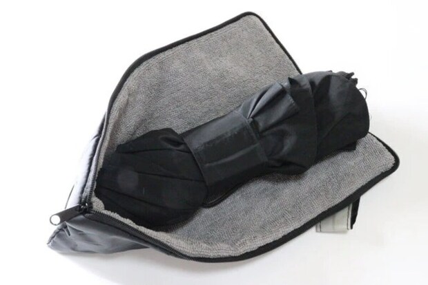 ダイソー　折り畳み傘カバー（ＢＫ）　マイクロファイバー