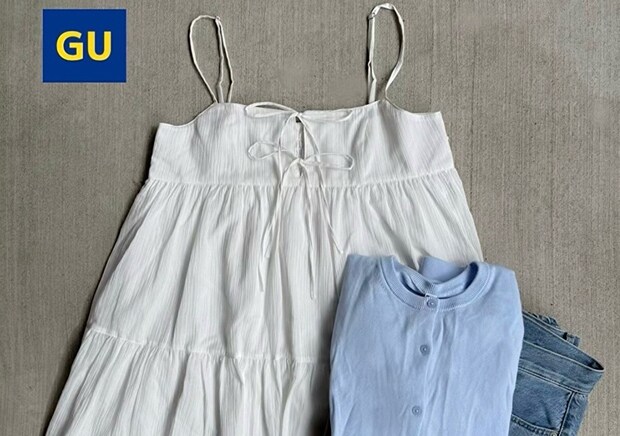 GUのキャミソールチュニックが大当たり！可愛く体型カバー♡春のお助けアイテム購入品レビュー