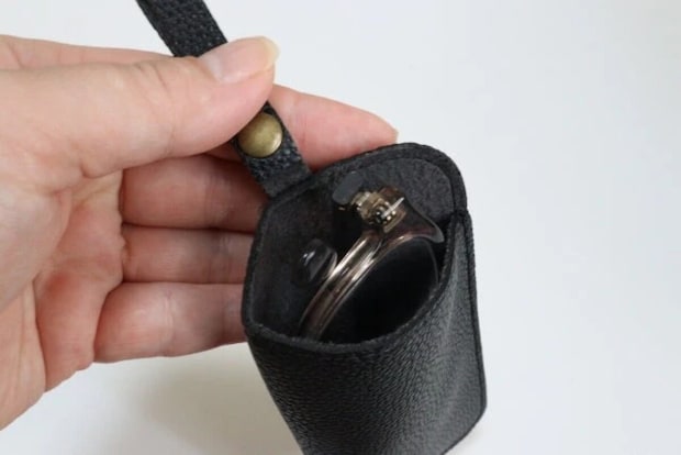 ダイソー　取っ手付ソフトメガネケース　使用例