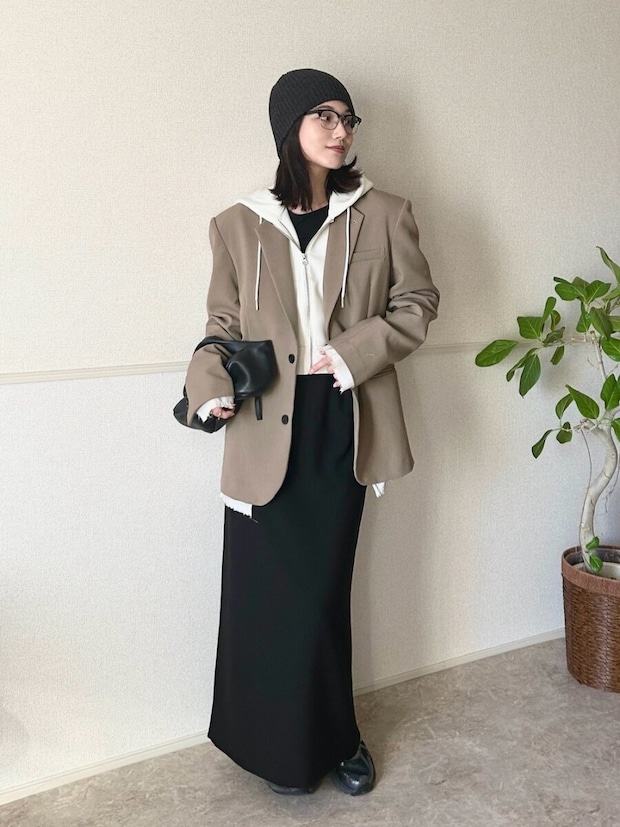 テーラードジャケット コーデ テーラードジャケットコーデ4