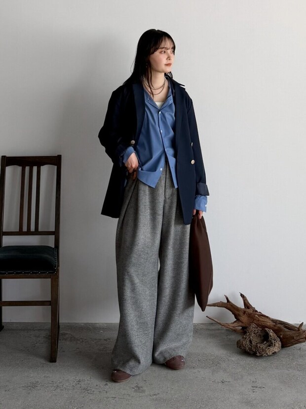 テーラードジャケット コーデ テーラードジャケットコーデ3