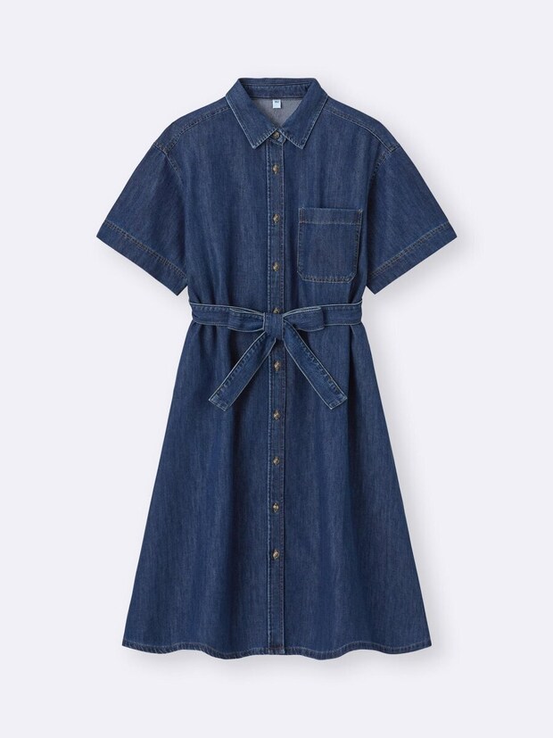 GU ライトデニムシャツワンピース GUのライトデニムシャツワンピース