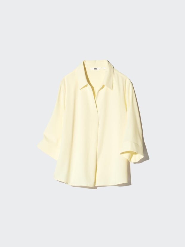 ユニクロ レーヨンスキッパーブラウス ユニクロのレーヨンスキッパーブラウス