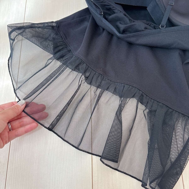 GUブラフィールペプラムキャミソール GUブラフィールペプラムキャミソール チュール部分