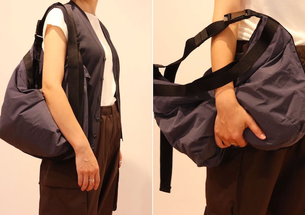 ユニクロユー　バッグ　持ち方