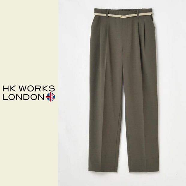 しまむら ベルト付テーパードパンツ(HK WORKS LONDON) しまむらのベルト付テーパードパンツ(HK WORKS LONDON)