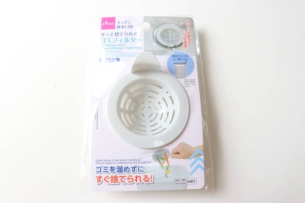 サッと捨てられるゴミフィルター（80mm）　パッケージ