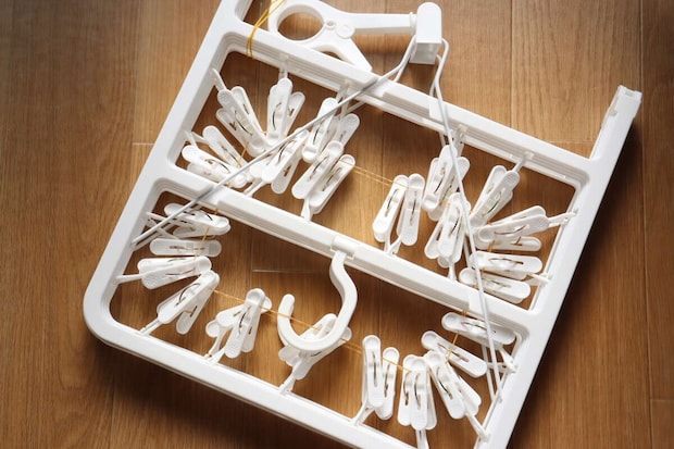 ダイソーのピンチハンガー（低い竿対応、42個）のビジュアル