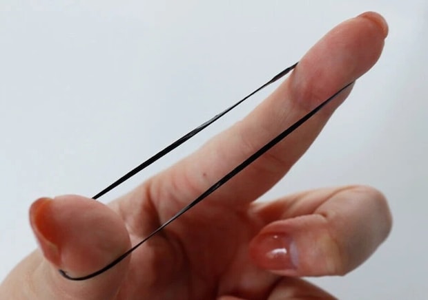 ダイソー　からまないヘアーゴム（ブラック）　サイズ感