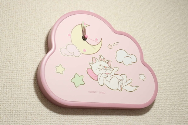 ダイカット置き掛け兼用時計（ディズニーマリー）DC9　壁掛け