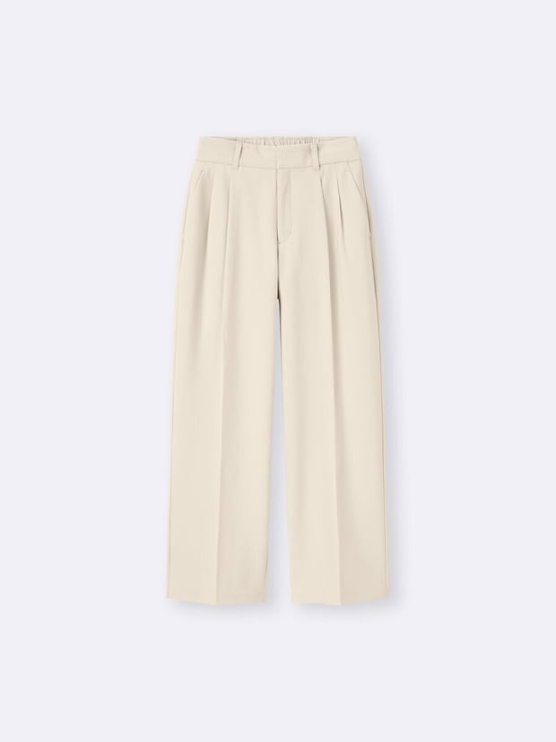 タックワイドパンツ／30 NATURAL