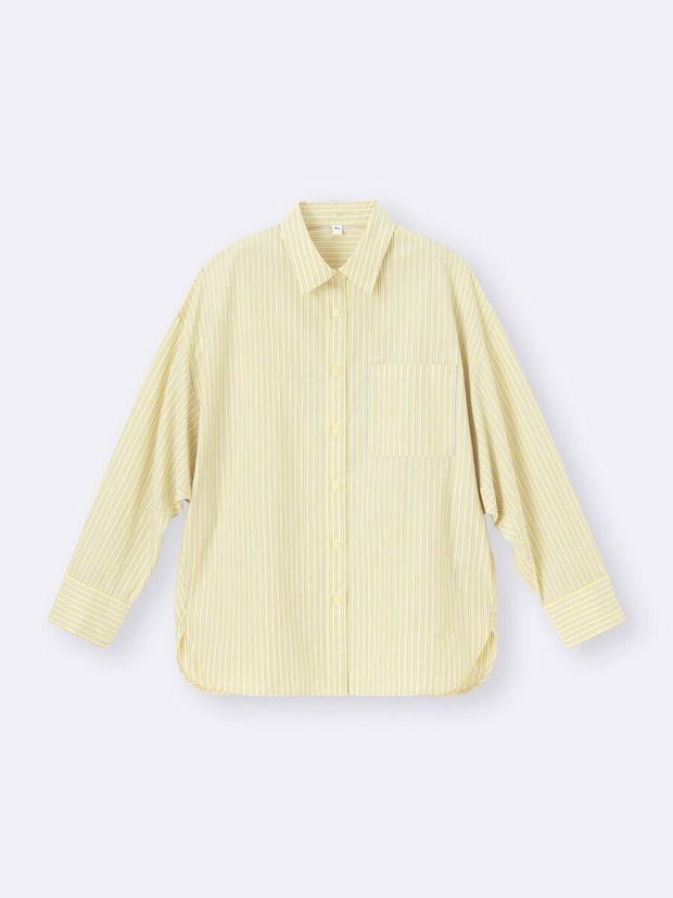 ドルマンスリーブストライプシャツ／42 YELLOW