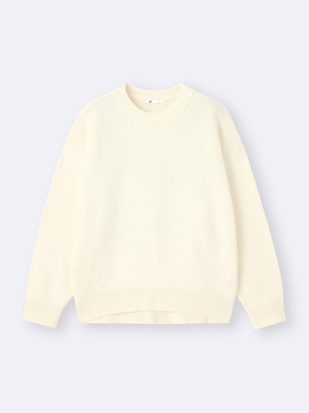 スウェットライクニットオーバーサイズプルオーバー／30 NATURAL