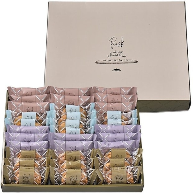 シャトレーゼ　大人数向けの個包装お菓子セット　ティータイムブレッド ラスク詰合せ33袋入