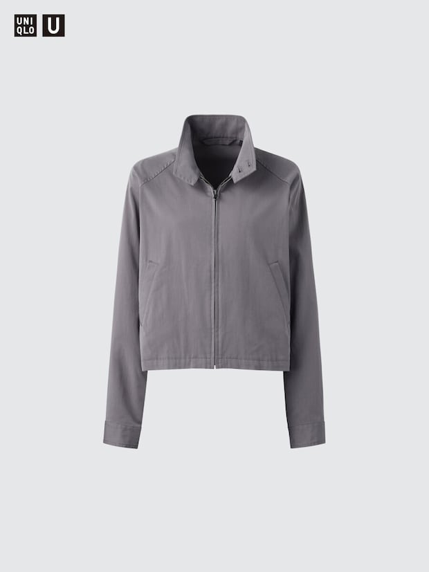 ユニクロユーのコットンブレンドショートブルゾン