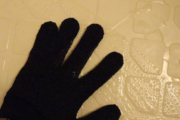 セリア　お掃除手袋　浴室　床