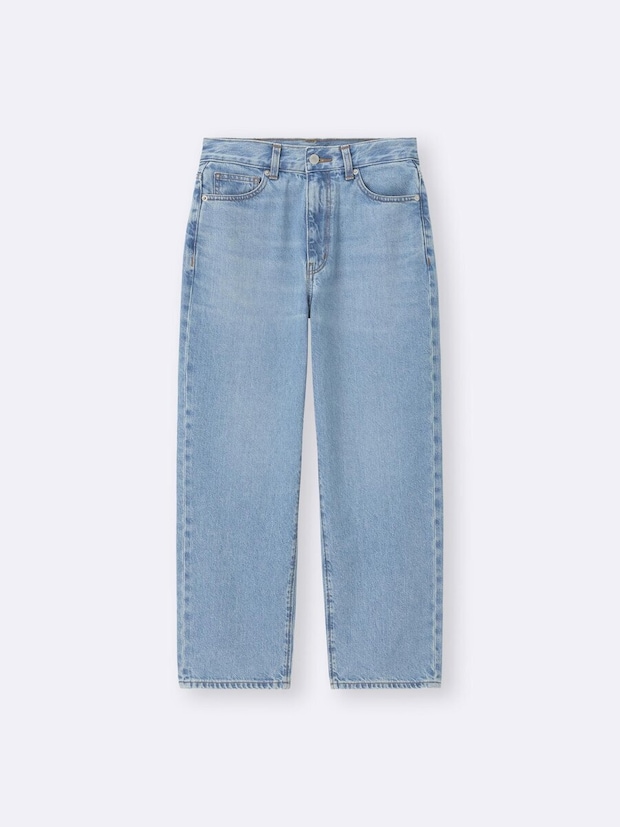 GUのストレートアンクルジーンズ