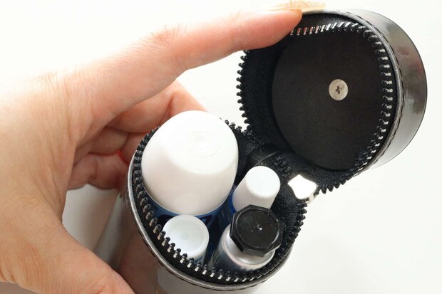 化粧品収納ポーチ　使用例