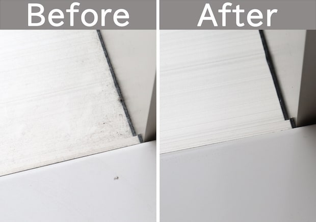 化学ぞうきん　からっぷきん　ビフォーアフター