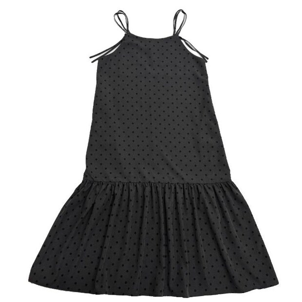 しまむらのドット柄キャミワンピース（kana）