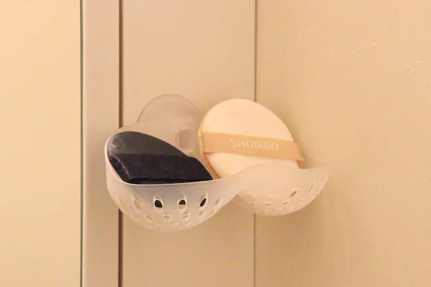 コスメパフスタンド　使用例