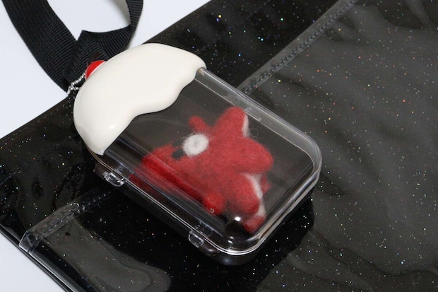 ケースキーホルダー（フロート、茶、モカ、赤）　ボールチェーン