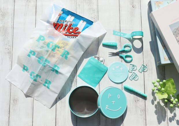 宝島社雑誌付録smart5月号のPOTRの缶ケース入りミニ文具8点セット1