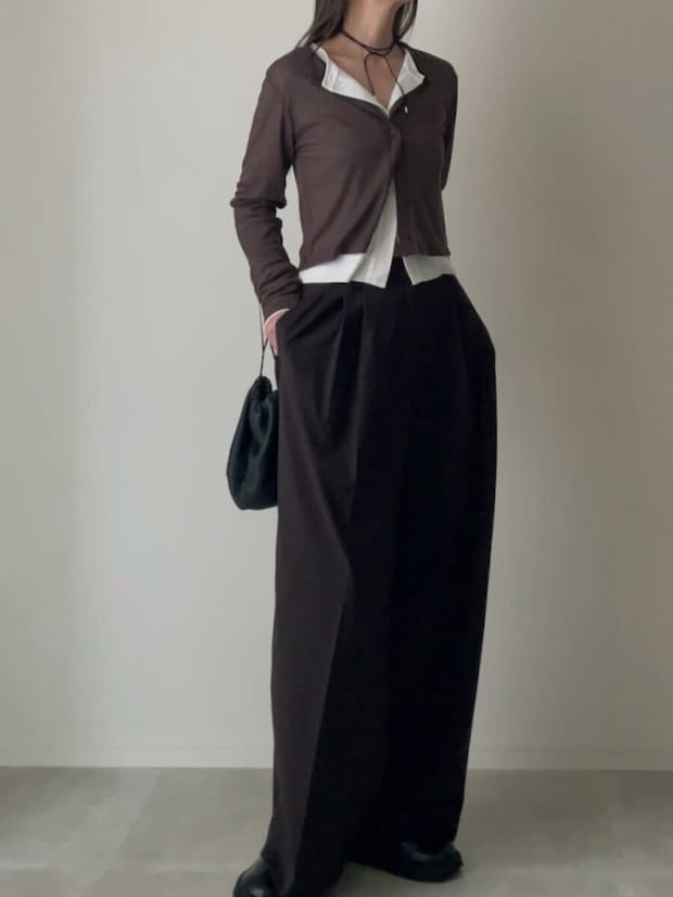 カーディガンコーデ3