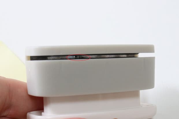 ダイソーの刃が曲がったクラフトパンチ（ラインタイプ、レース型）