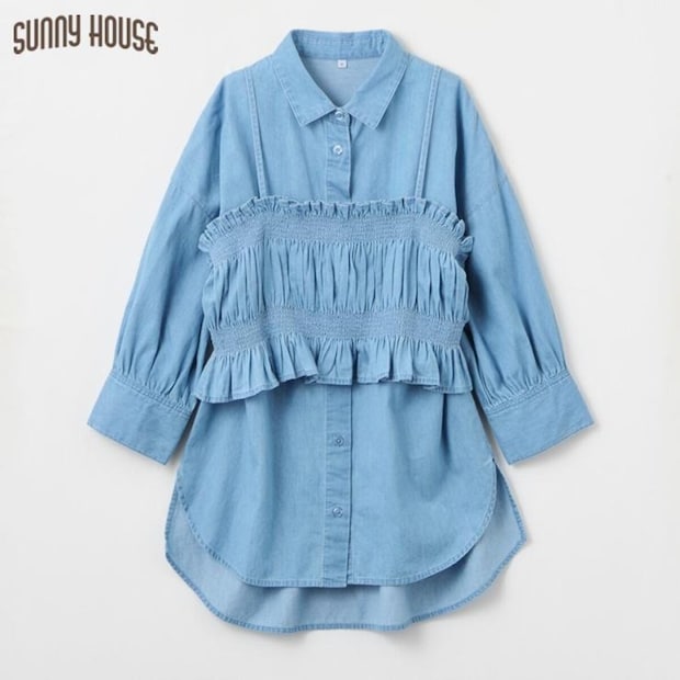 しまむらのビスチェ＆シャツ（SUNNY HOUSE）