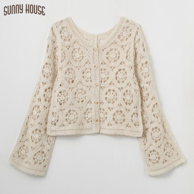 しまむらのレース編みカーディガン（SUNNY HOUSE）