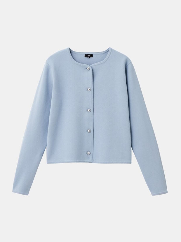 2026plst春大人女性おすすめコットンブレンドカーディガン