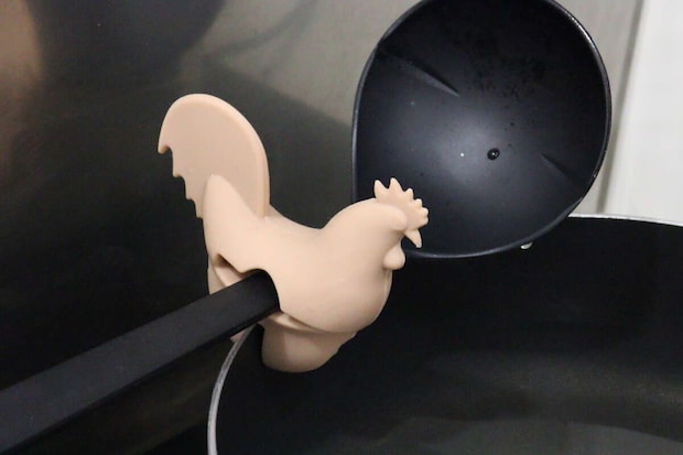 キッチンツールクリップ　チキン　使用例