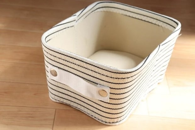 ダイソー　FSCペーパー布収納（カラーBOX、クォーター）