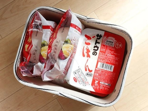 ダイソー　FSCペーパー布収納（カラーBOX、クォーター）　使用例