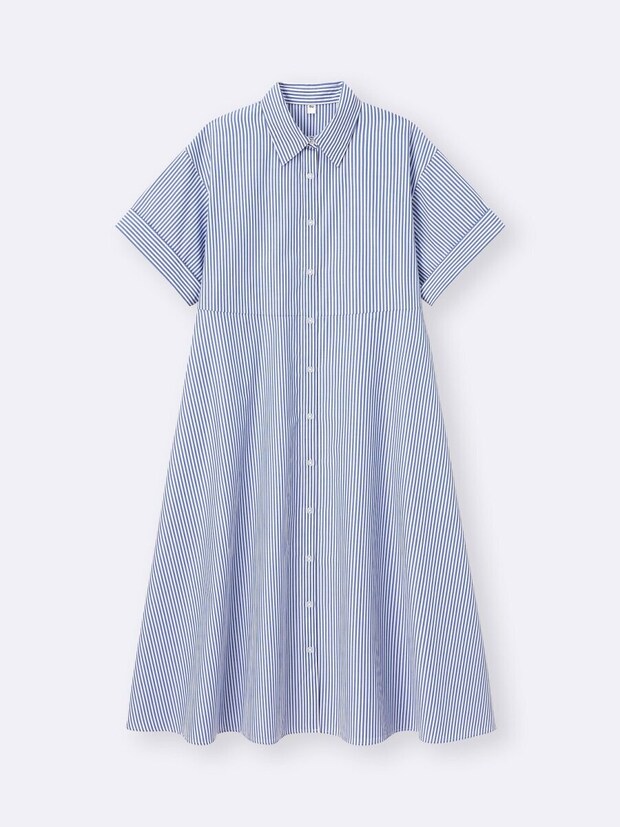 GUのフレアシャツワンピース