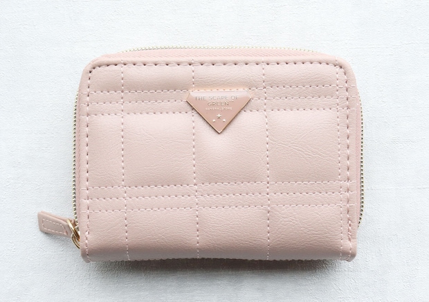 やみつきサイフ ボックスステッチ PINK