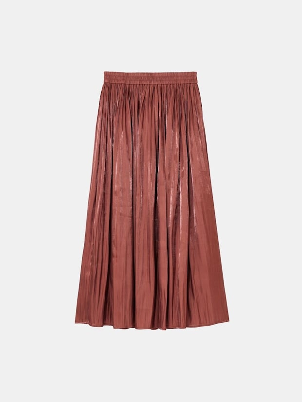 2026plst春シャイニーギャザースカート