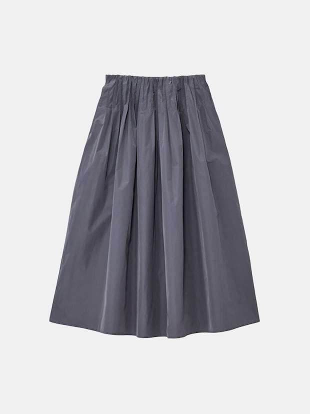 タフタピンタックボリュームスカート 2026plst春タフタピンタックボリュームスカート