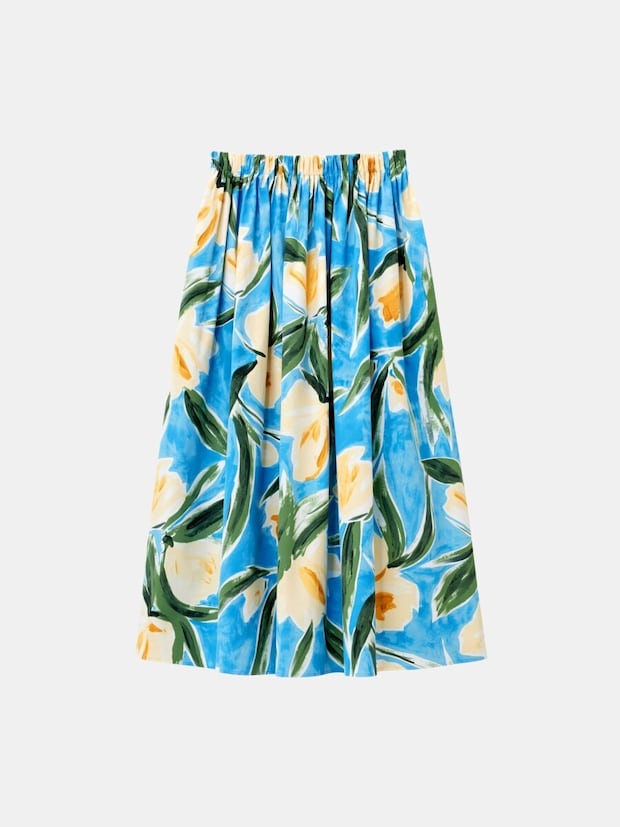 2026plst春ギャザーボリュームスカート